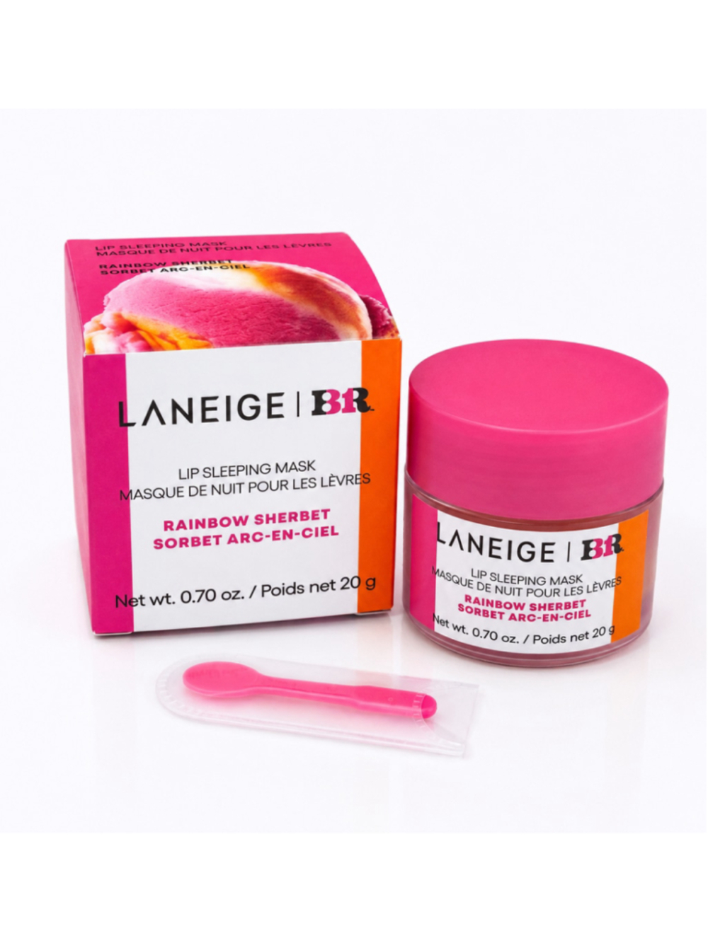 LANEIGE x Baskin Robbins Rainbow Sherbet Lip Sleeping Mask 20g NIB